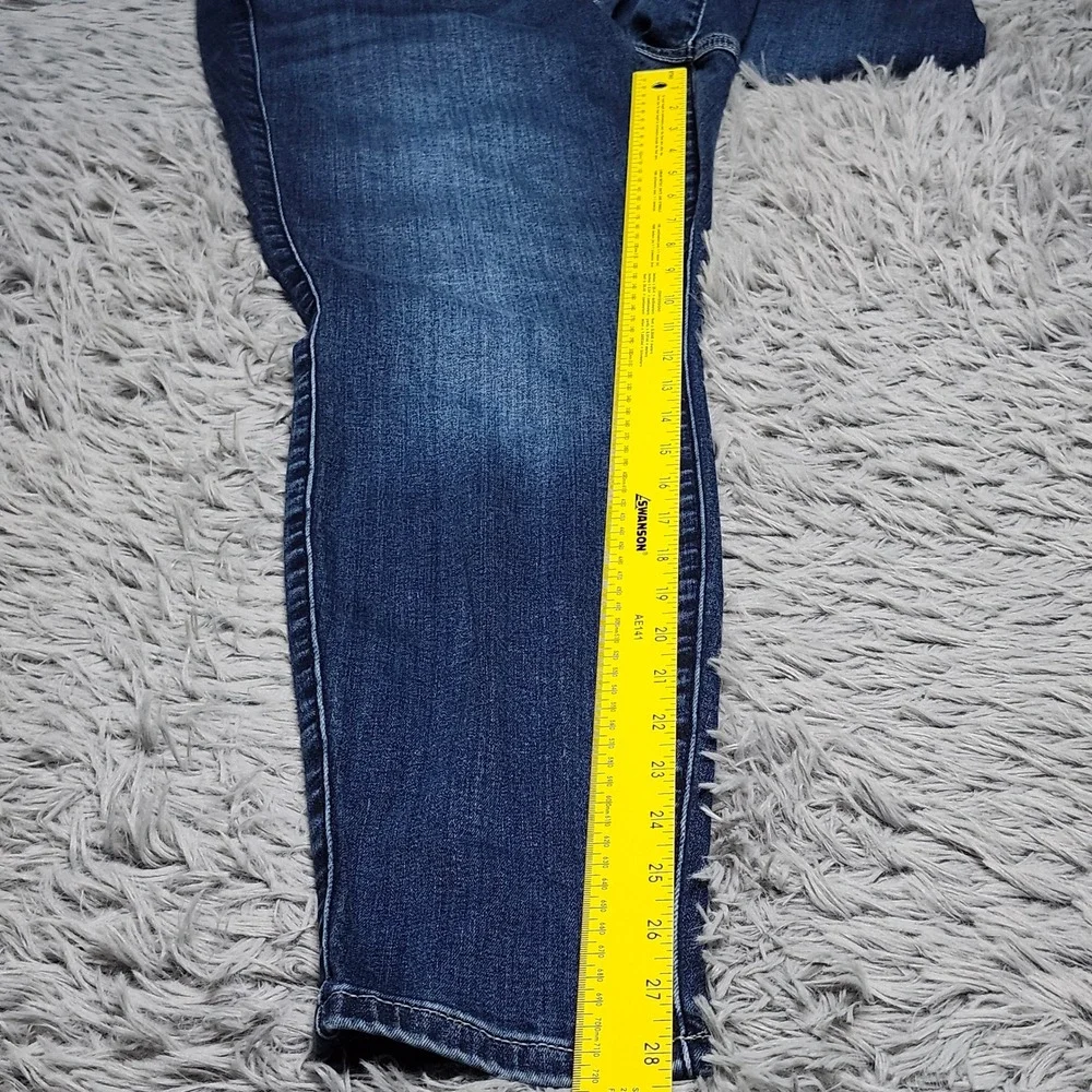 Torrid Jegging Jeans Womens 18 18R Super Soft Blue Denim Skinny Stretch 3 Button - Picture 6 of 15